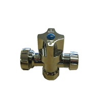 Mildon 1/4 Turn Ceramic Disc 3 Way Stop Cock Chrome 891TWV