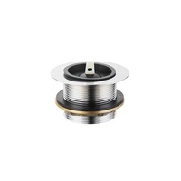 Mildon Bath Waste 40mm x 50mm Chrome with Rubber Plug 1991