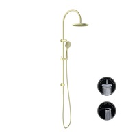 Nero Opal Shower Set with Air Shower Brushed Gold NR251905bBG