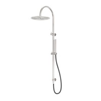 Nero Zen Twin Shower w/ Outdoor Shower Hose Brushed Nickel NR162205C01BN