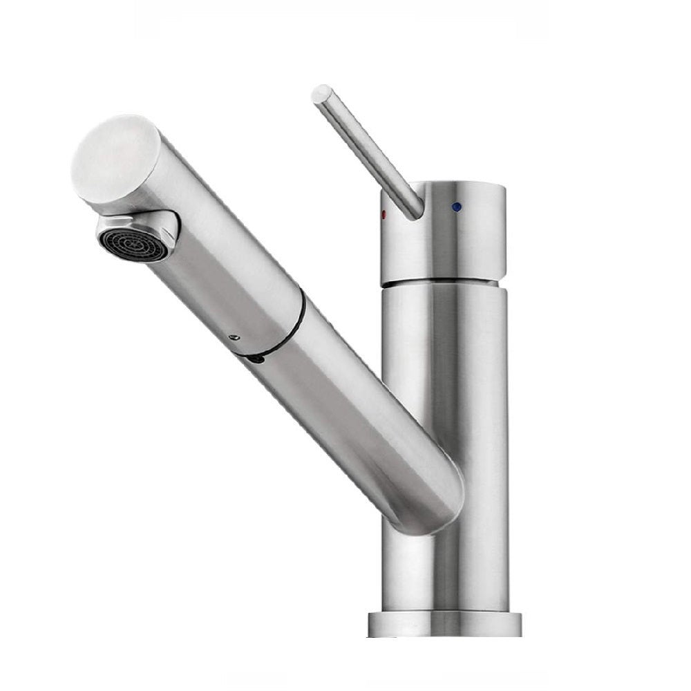 Oliveri Essente Swivel Pull Out Sink Mixer Stainless Steel SS2515