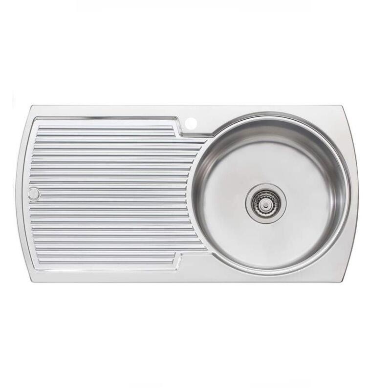 Buy Oliveri Solitaire Sink 950 x 500 Single Right Hand Bowl with Left