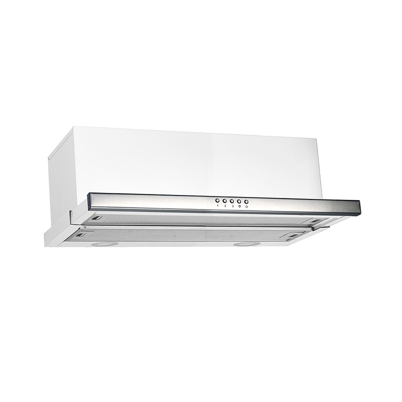 Buy Omega Rangehood Slide out 90cm, 700m³/hr high airflow Stainless