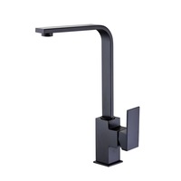 P&P Rosa Square Sink Mixer Matte Black PSS1001SB-B