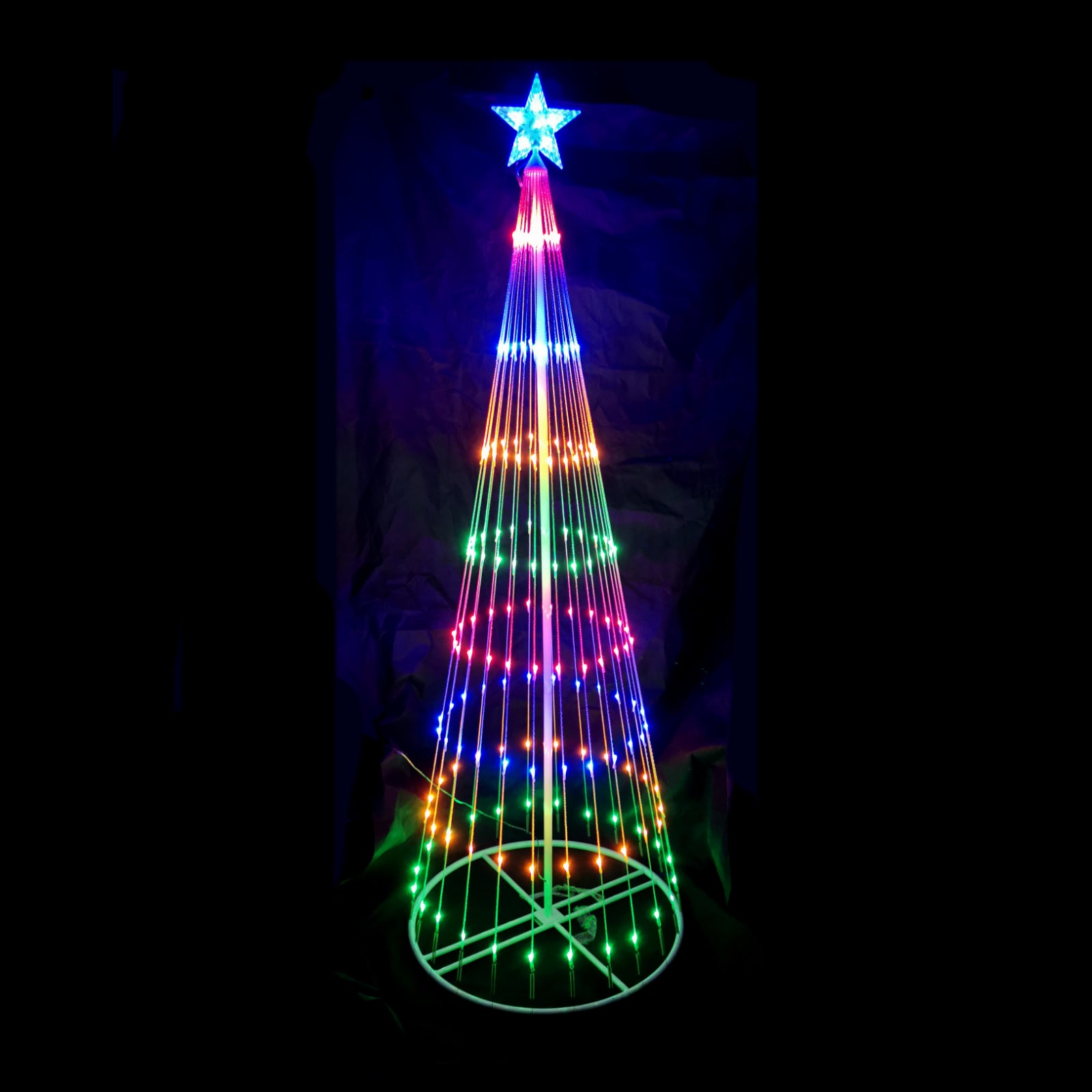 Led cone on sale christmas tree