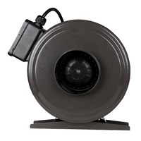 EverGrow Hydroponics Exhaust 203 CFM In-Line Fan 100mm