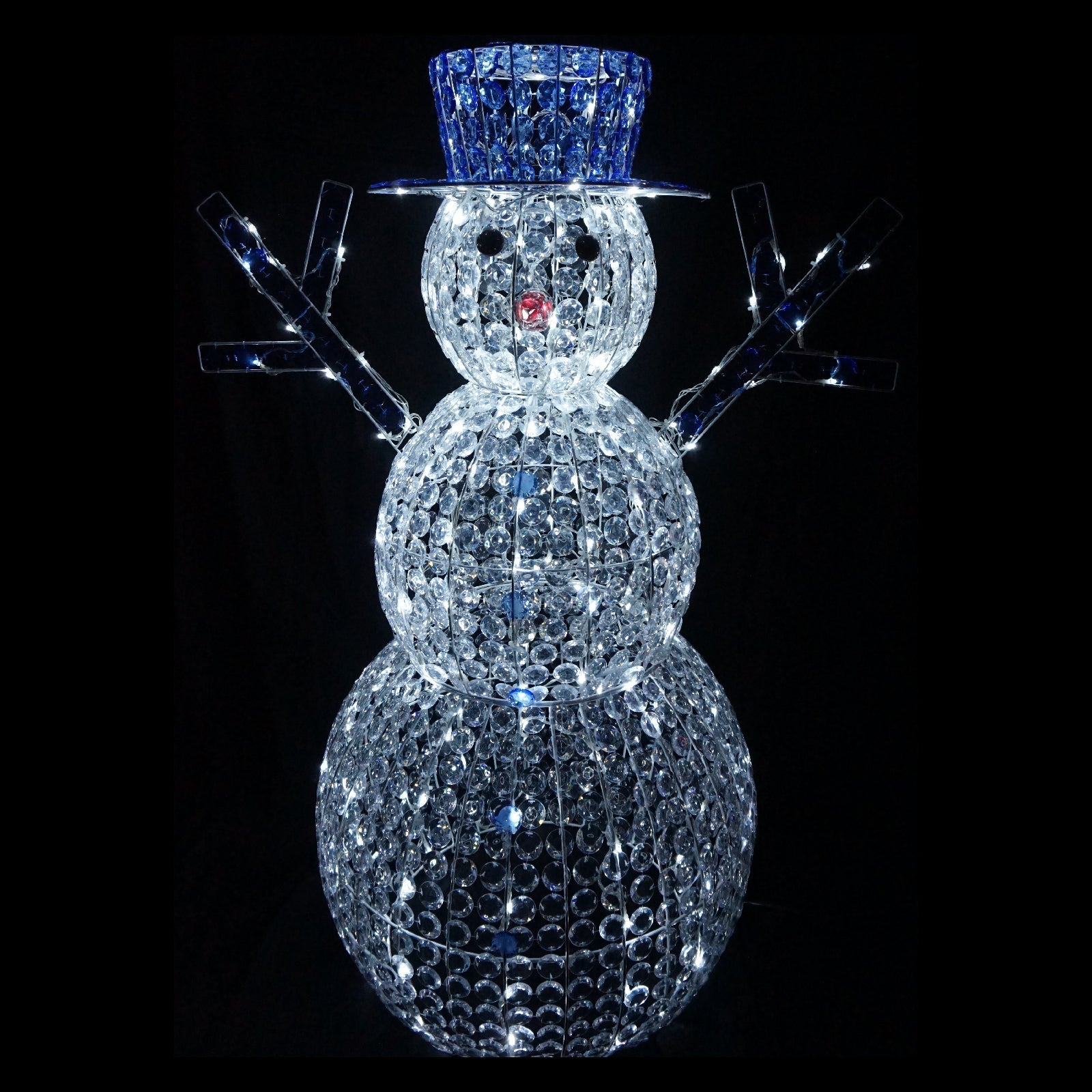 3D Crystal Snowman 50, 80, 120cm LED Display Indoor/Outdoor