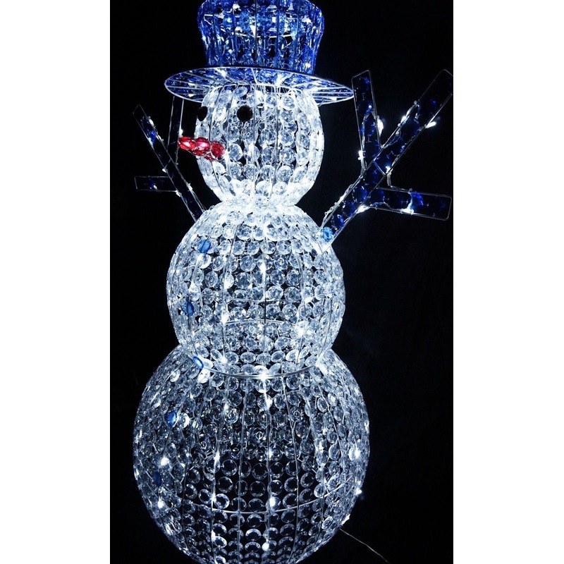 3D Crystal Snowman 50, 80, 120cm LED Display Indoor/Outdoor Buy