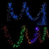 Christmas 800 LED Fairy Firecracker Cluster Lights Wave/Water Flow Function Effect 12m Long