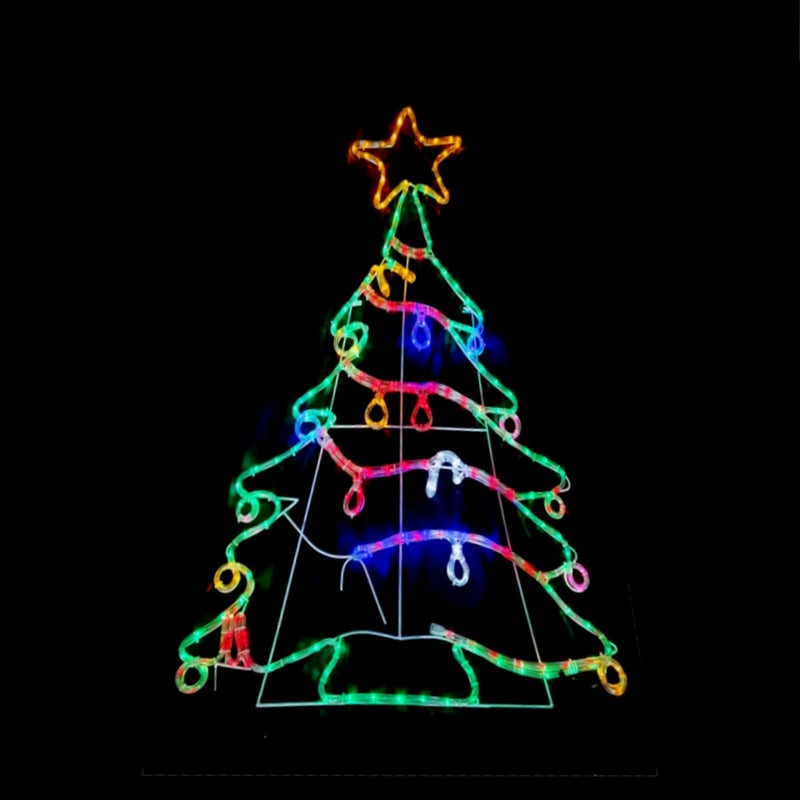 Buy Christmas LED Motif Animated Christmas Tree 120x80cm Indoor Outdoor ...
