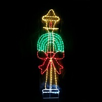 Christmas LED Motif Lamp Post 170x50cm Indoor Outdoor Display Sign