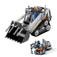 Compact Tracked Loader 252 Block Pcs 2 in 1 Rebuilds to Snow Groomer