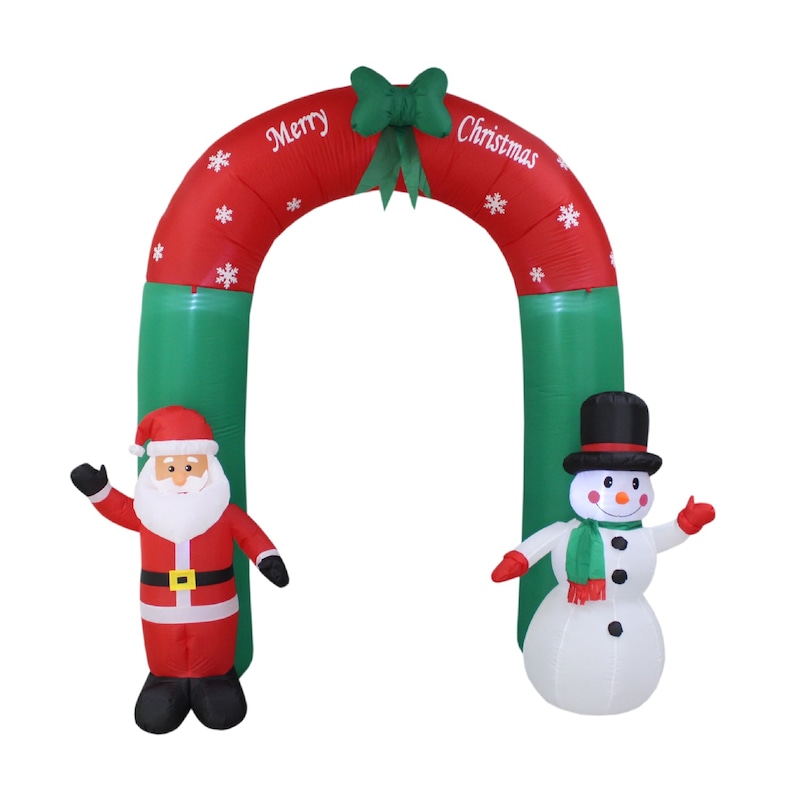 Buy Christmas Decoration Inflatable 240cm Christmas Arch With Santa ...