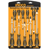 INGCO 10 Pcs Screwdrivers Set