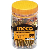 INGCO 100 Pcs 10G CS 50mm Drywall Screw Zinc Pozi