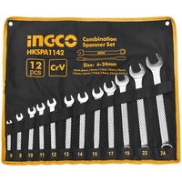 INGCO 12 Pcs Combination Spanners Canvas Set