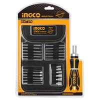 INGCO 26 Pcs Screwdriver Bits Ratcheting Driver