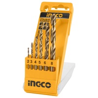 INGCO 6 Pcs Metal Drill Bits Set 2-6, 8mm