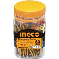 INGCO 60 Pcs 10G CS 100mm Drywall Screw Zinc Pozi