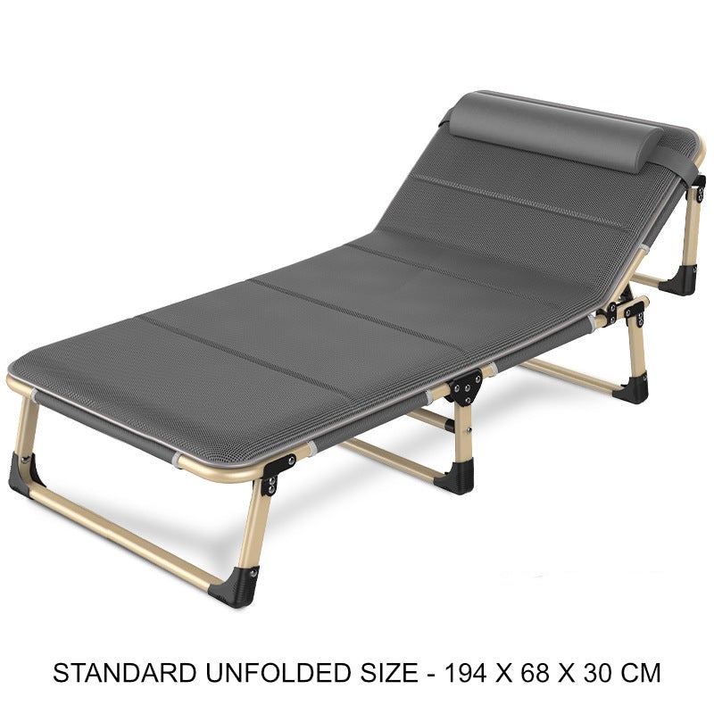 Portable Folding Bed Comfortable Light Weight With Adjustable Head Rest Buy Single Bed Frame