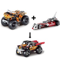 Quad Bike & Record Breaker Combines to Extreme Off-Roader Pull Back Motor