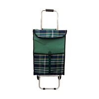 Wheeled Heavy Duty 60kg Rated Shopping Trolley Durable 30L