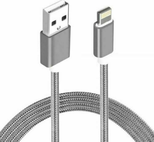 Astrotek 1m USB Lightning Data Sync Charger Grey White Color Cable for iPhone