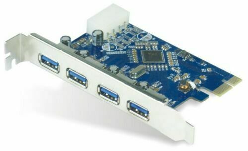 Astrotek 4x Ports USB 3.0 PCIe PCI Express Add-on Card Adapter 5Gbps Windows XP/