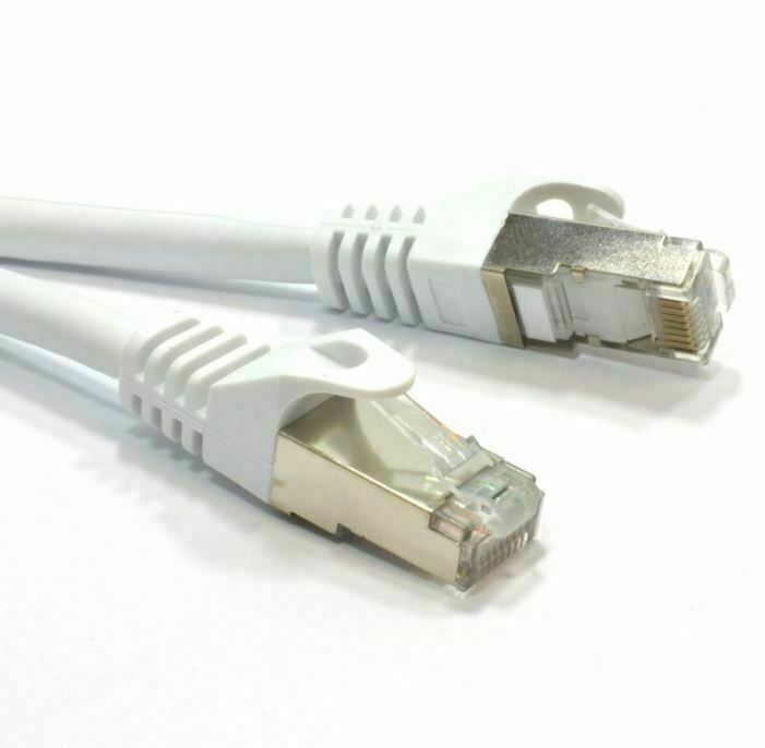 Astrotek CAT6A Shielded Cable 10m Grey/White Color 10GbE RJ45 Ethernet Network L
