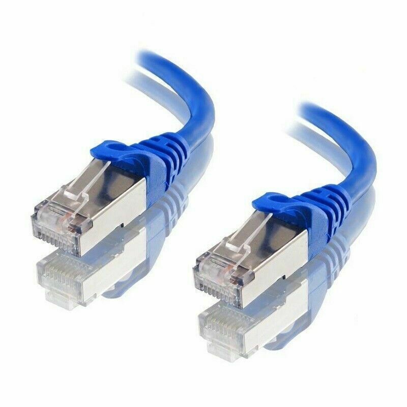 Astrotek CAT6A Shielded Ethernet Cable 50cm/0.5m Blue Color 10GbE RJ45 Network