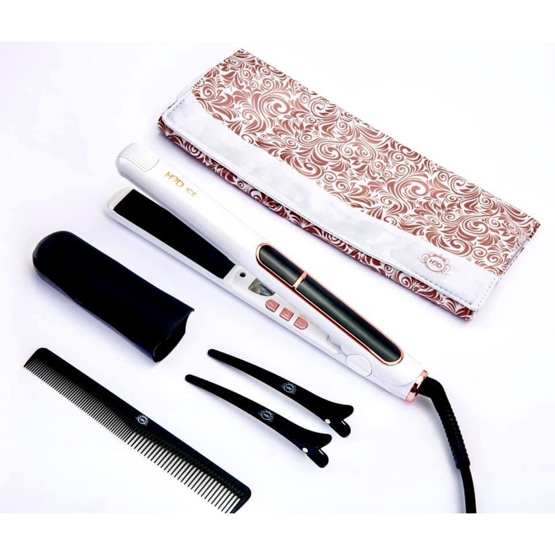 Buy H2D Hair Straightener 230ºC Flat Iron White Ice Rose Gold Trimming - MyDeal Buy H2D Hair Straightener 230ºC Flat Iron White Ice Rose Gold Trimming - MyDeal