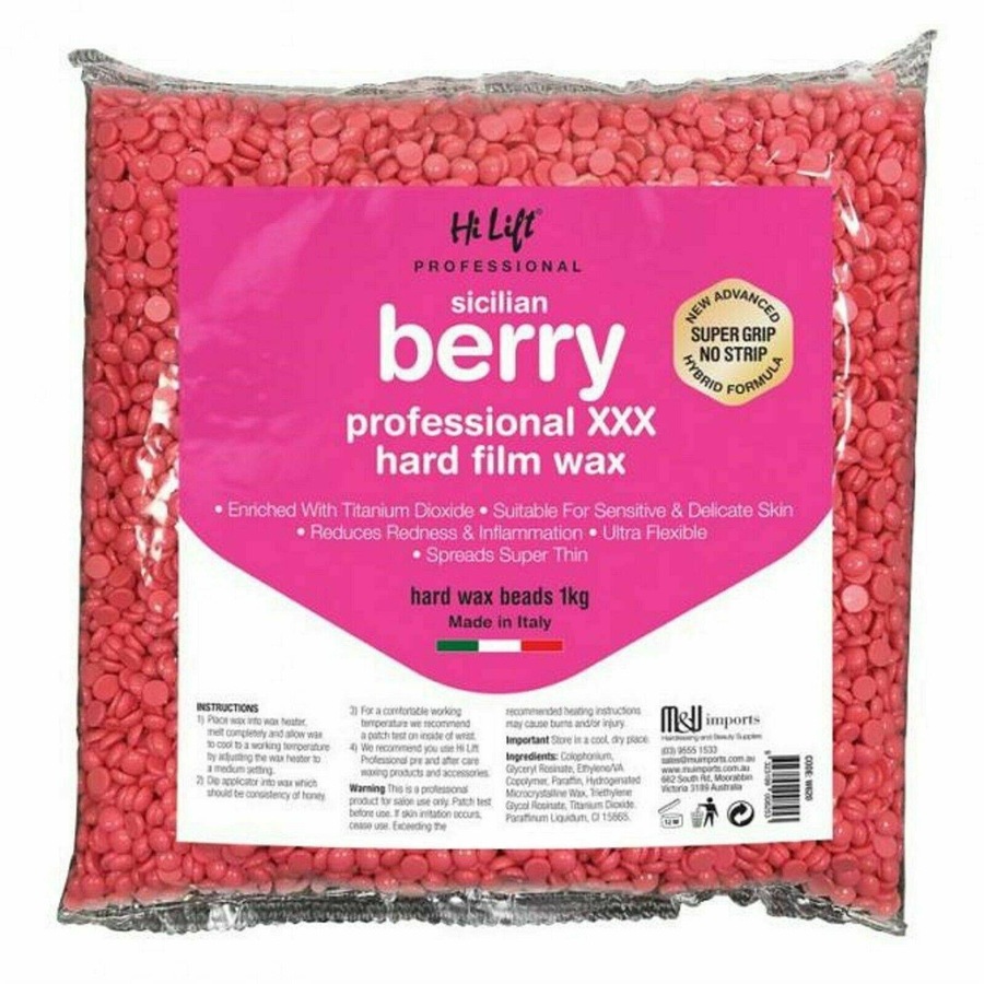 Hi Lift Sicilian Berry Professional XXX Hard Film Wax 1kg Bag - Made in Italy