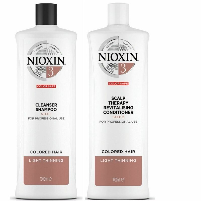 Nioxin System 3 Shampoo & Conditioner 1 Litre Duo Normal to Thin