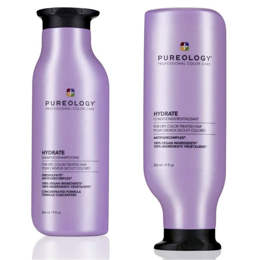 Pureology Hydrate 250ml Duo hydrates normal to thick dry, color-treated hair.