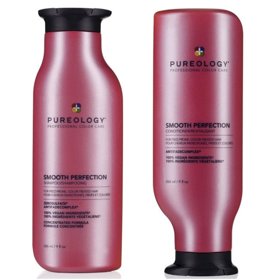 Pureology Smooth Perfection 250ml Duo lessens frizz in textured & straight hair