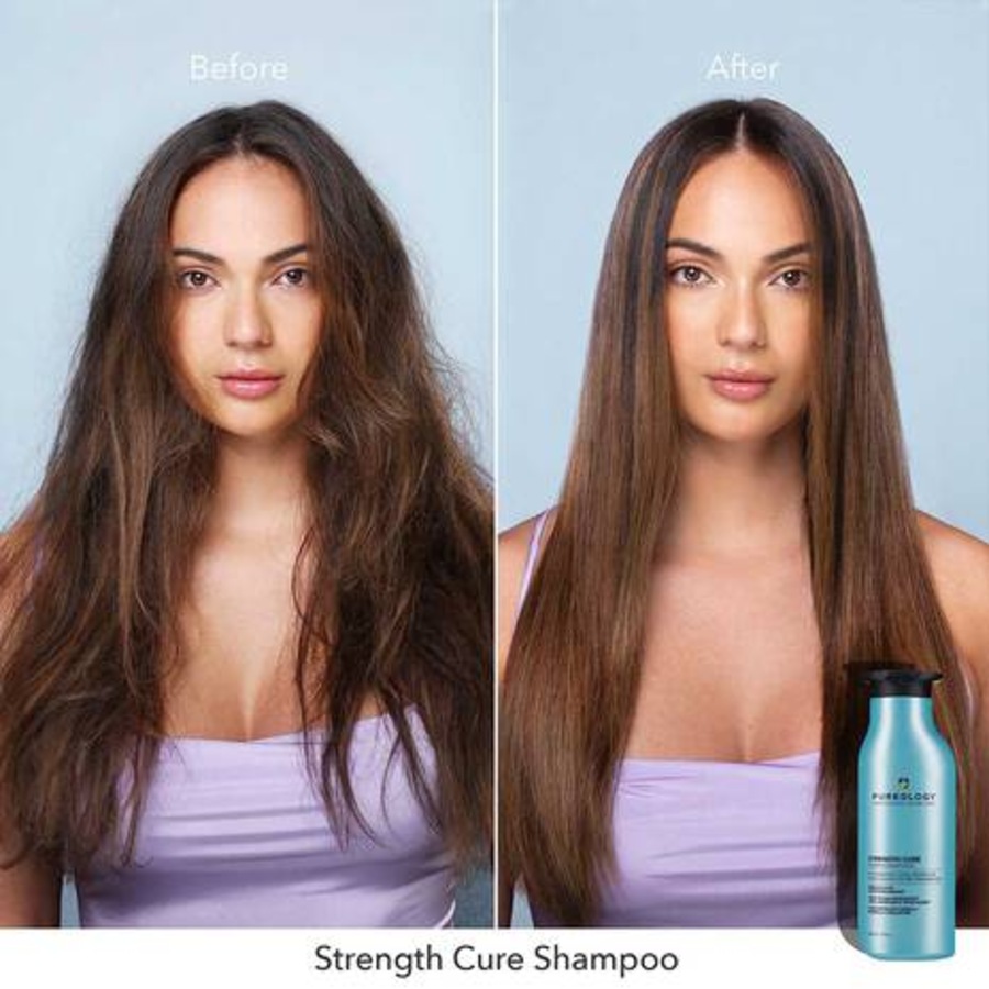 Pureology Strength Cure Shampoo fortifies & repair damaged, color-treated hair