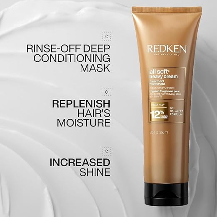 Redken All Soft Heavy Cream Super Treatment for dry brittle Hair 250ml for Dry, Brittle Hair in need of Moisture