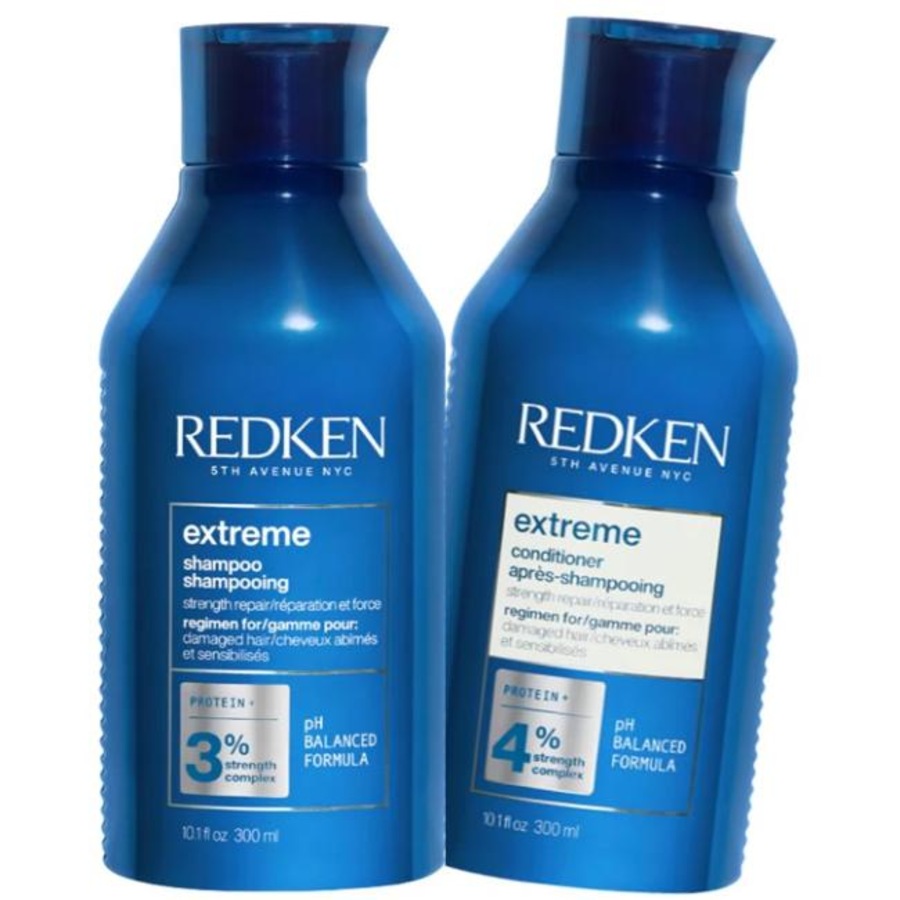 Redken Extreme Shampoo, Conditioner Duo for Damaged Hair in Need of Strength and Repair