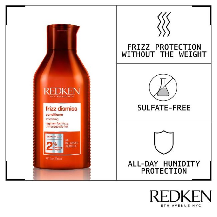 Redken Frizz Dismiss Shampoo & Conditioner Duo 300ml - Anti-Frizz Set
