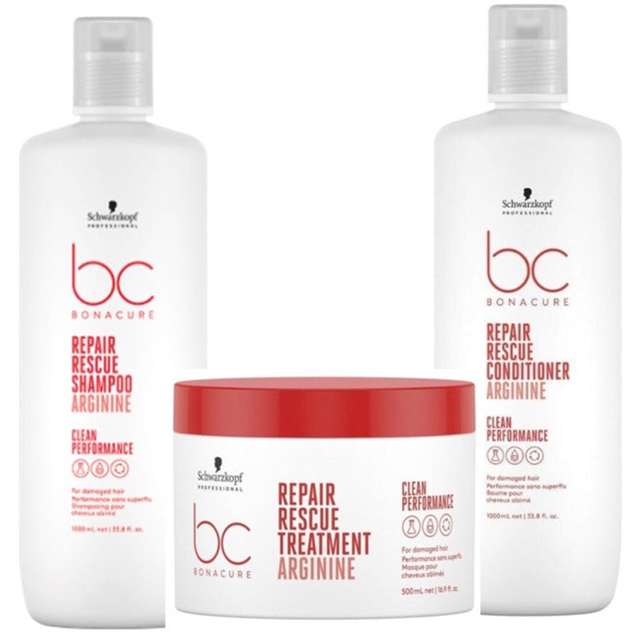Schwarzkopf BC BONACURE Repair Rescue Shampoo Conditioner Treatment Trio