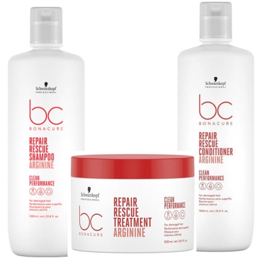Schwarzkopf BC BONACURE Repair Rescue Shampoo Conditioner Treatment Trio