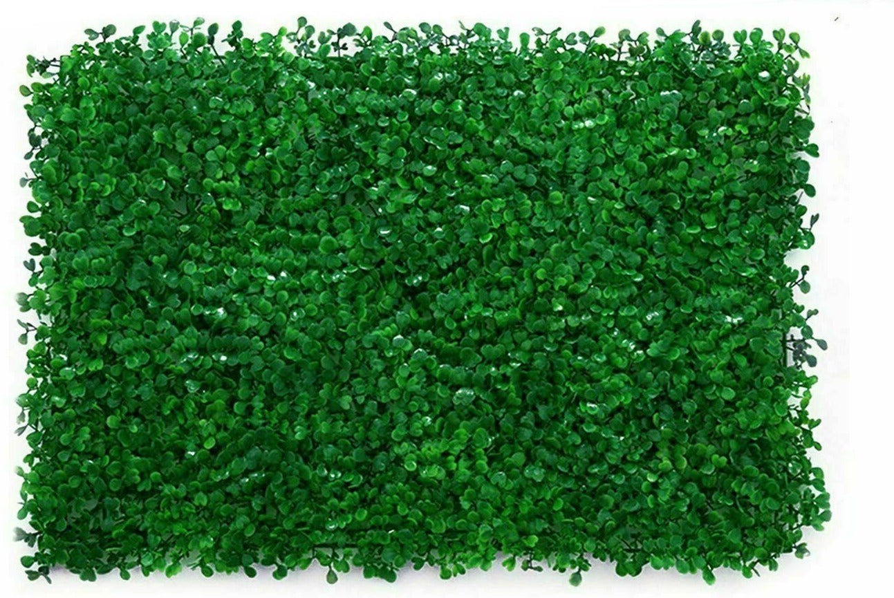 10x Artificial Plant Wall Panel Grass Hedge Fake Vertical Foliage Ivy Mat Garden 