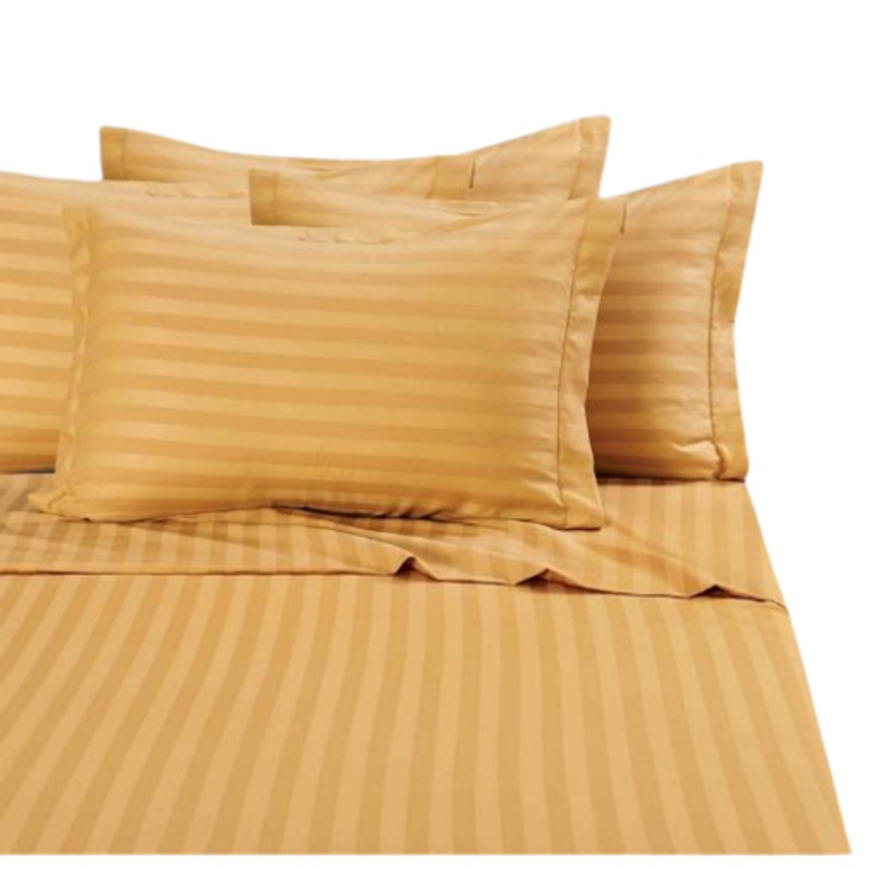 Buy 6Piece Sheet Sets Egyptian Quality Damask Stripe Bed Sheet Set