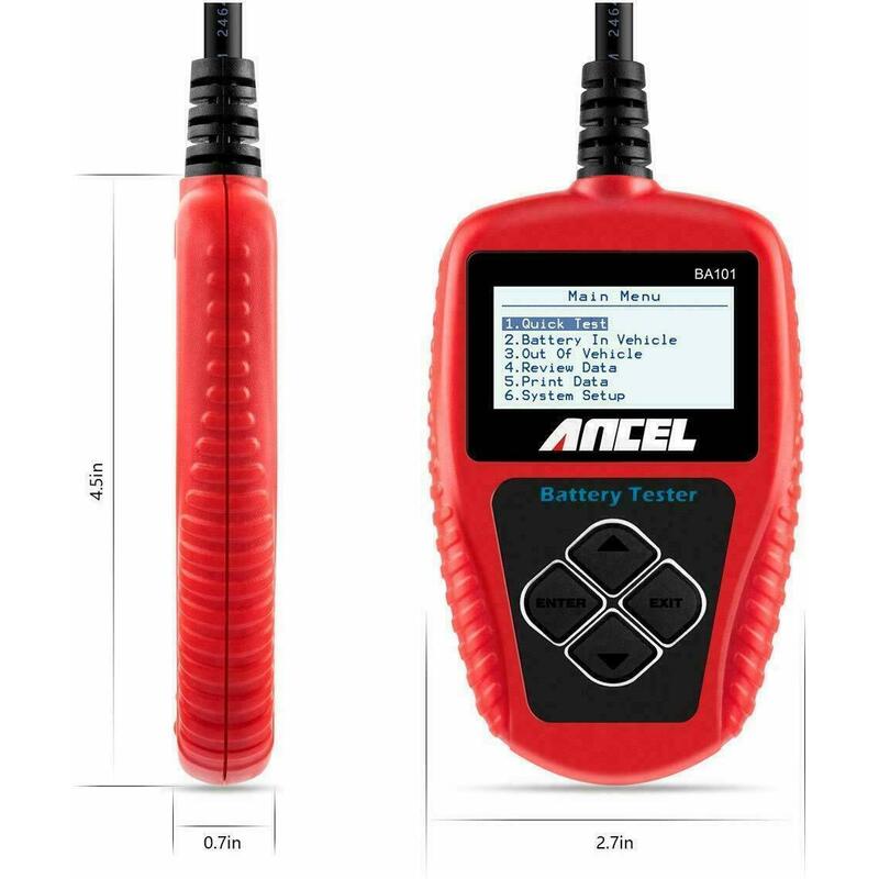 ANCEL BA101 Professional 12V 1002000 CCA 220AH Automotive Load Battery