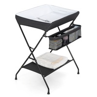 Baby Change Table Infant Nursery Folding Newborn Diaper Station w/Storage Rack