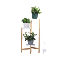 Bamboo Plant Stand 3 Tier Plant Holder for Multiple Flower Pots Indoor Outdoor