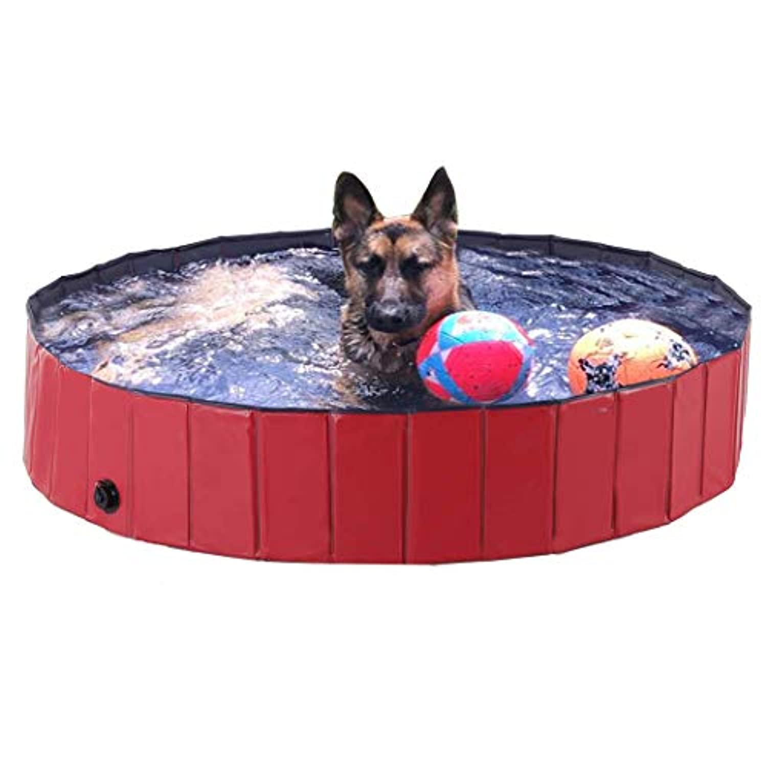 Large Dog Pool Foldable Pet Bath Pool Bathing Tub PVC Kiddie Pools