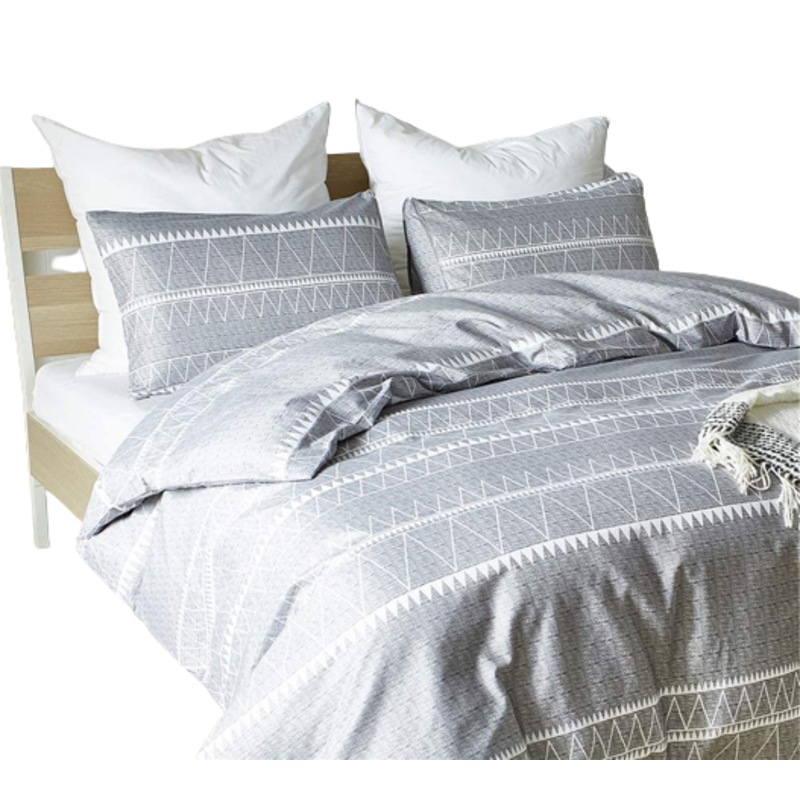 Buy Bohemian Duvet Cover 3PC Soft Duvet Cover Sets Gray Triangle