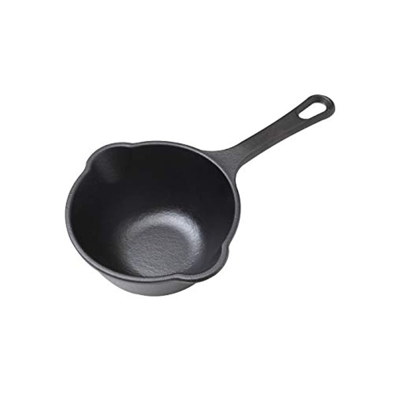 Buy Cast Iron Sauce Pan Sauce Pot Seasoned with NonGMO Flaxseed Oil