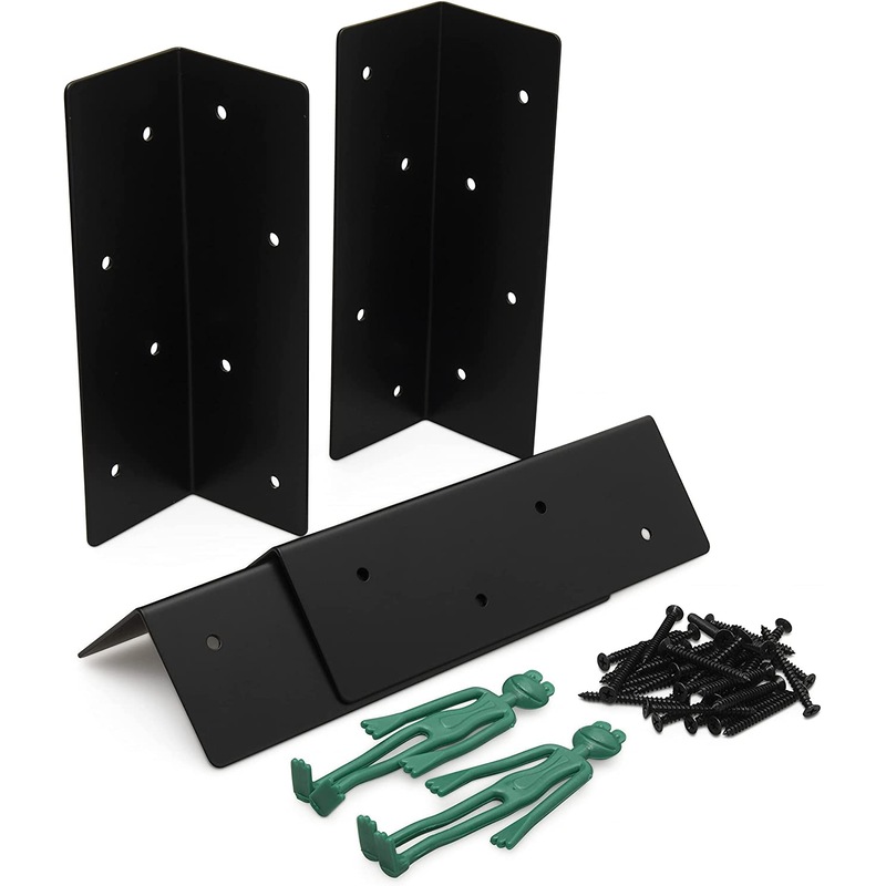 Buy Corner Brackets for Raised Garden Bed 4 Pack Set Decorative Black